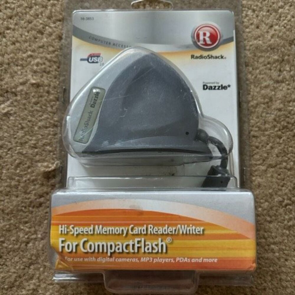 Radio Shack Dazzle Hi-Speed Memory Card Reader/Writer For ConpactFlash *New*